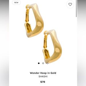 SHASHI wonder hoop in gold